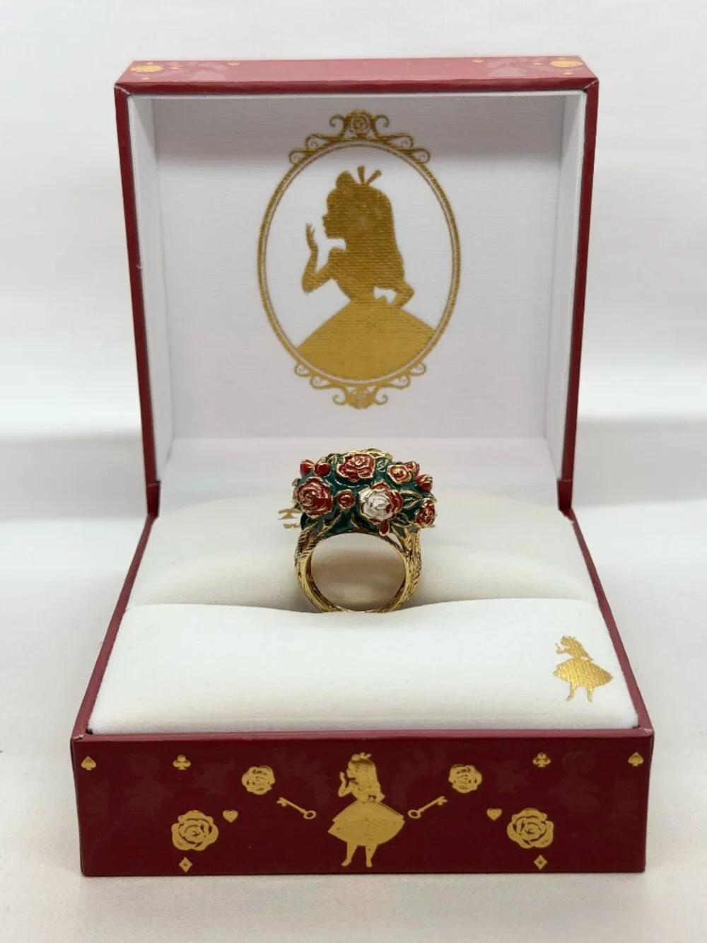Rocklove Disney Alice in Wonderland Painting the Roses Red Ring 7